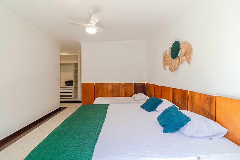 140m Praia | Roupa de Cama, Toalhas | 4 Vagas